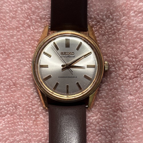 "OH" SEIKO Lord Marvel 5740-8000 DIASHOCK 23J Mens Watch Vintage Excellent