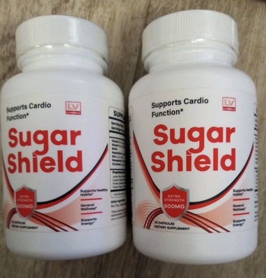 Two Sugar Shield Blood Support , Sugar Shield Blood Flow Pills (60 pills ) 30 Ea