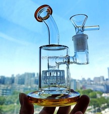 heady Matrix Perc Recycle Rigs glass Water Pipe bong Hookah Smoking torch 14mm