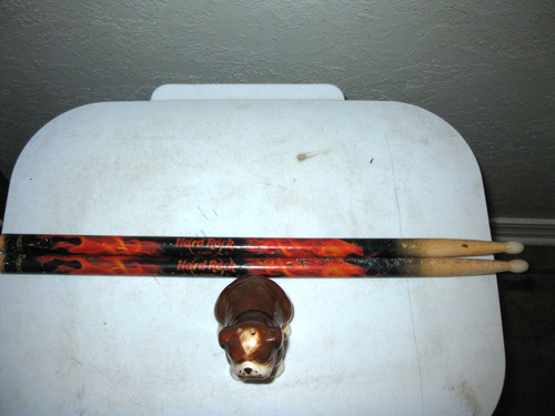 Hard Rock Cafe' Drum Sticks San Francisco 16" Flames