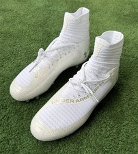 Botines de fútbol Under Armour UA Highlight 2 MC VVS blancos talla 11 para hombre 3027303
