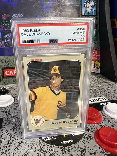 Tarjeta de novato Fleer Dave Dravecky #356 1983 radiocontrol Padres Gigantes graduada PSA 10 GEMA MT - Imagen 7 de 7