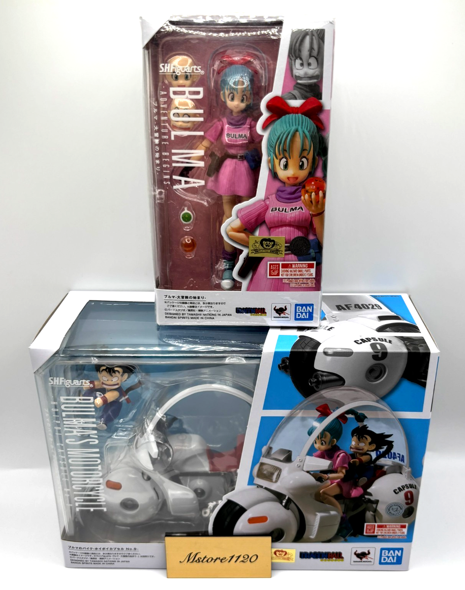 BANDAI SHFiguarts BULMA フィギュア BANDAI S.H.Figuarts Bulma Bike Hoipoi Capsule Bulma figure