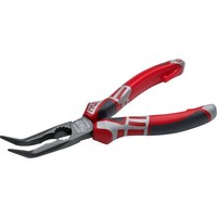 NWS 141-69-205 Werkstatt Flachrundzange 45° Gebogen Werkzeugstahl 205 Mm