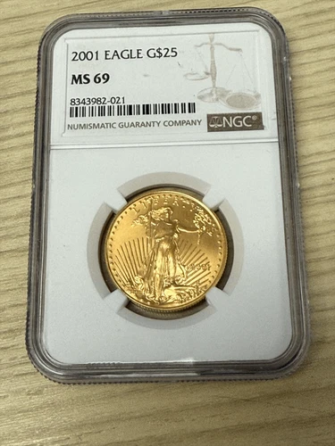 2001 $25 Gold Eagle NGC MS 69 
