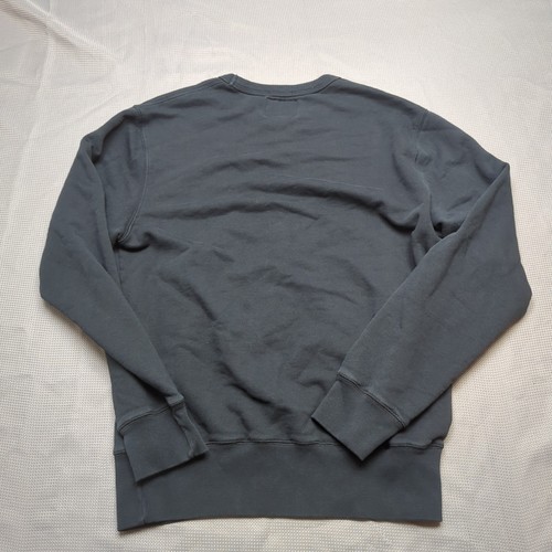 Maglione Triumph uomo grande blu navy maglione colletto vintage anni 80 90 logo top - Foto 8 di 9