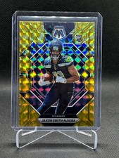 Jaxon Smith-Njigba 2023 Panini Mosaic RC Reactive Yellow Prizm Rookie Card #331