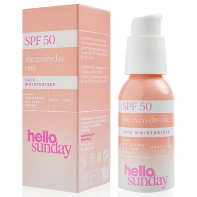 Hello Sunday The Everyday One LSF50 Gesicht 50 ml (1er Pack), Cranberry 