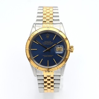RELOJ PULSERA VINTAGE ROLEX DATEJUST TURN O GRAPH 16253 ORO 18K acero inoxidable