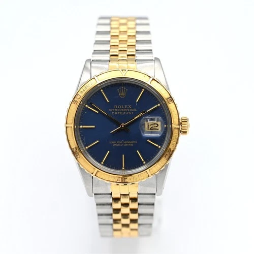 VINTAGE ROLEX DATEJUST TURN-O-GRAPH 16253 WRISTWATCH 18K GOLD STAINLESS STEEL