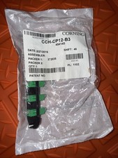 Corning CCH-CP12-B3 Corning Fiber Adapter Panel with 6 LC Duplex Green