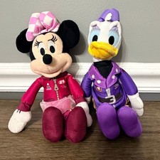Disney Minnie Mouse Daisy Duck Roadster Racers Happy Helpers Plush Set 8" Lot