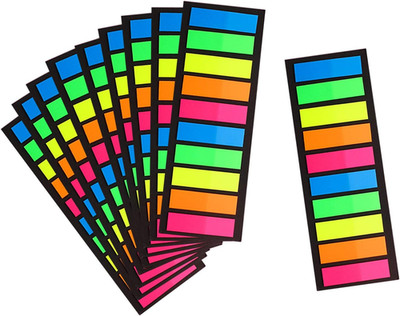 2000 Pcs Clear Sticky Note Tabs Colored Page Markers Book Flags Index Tabs