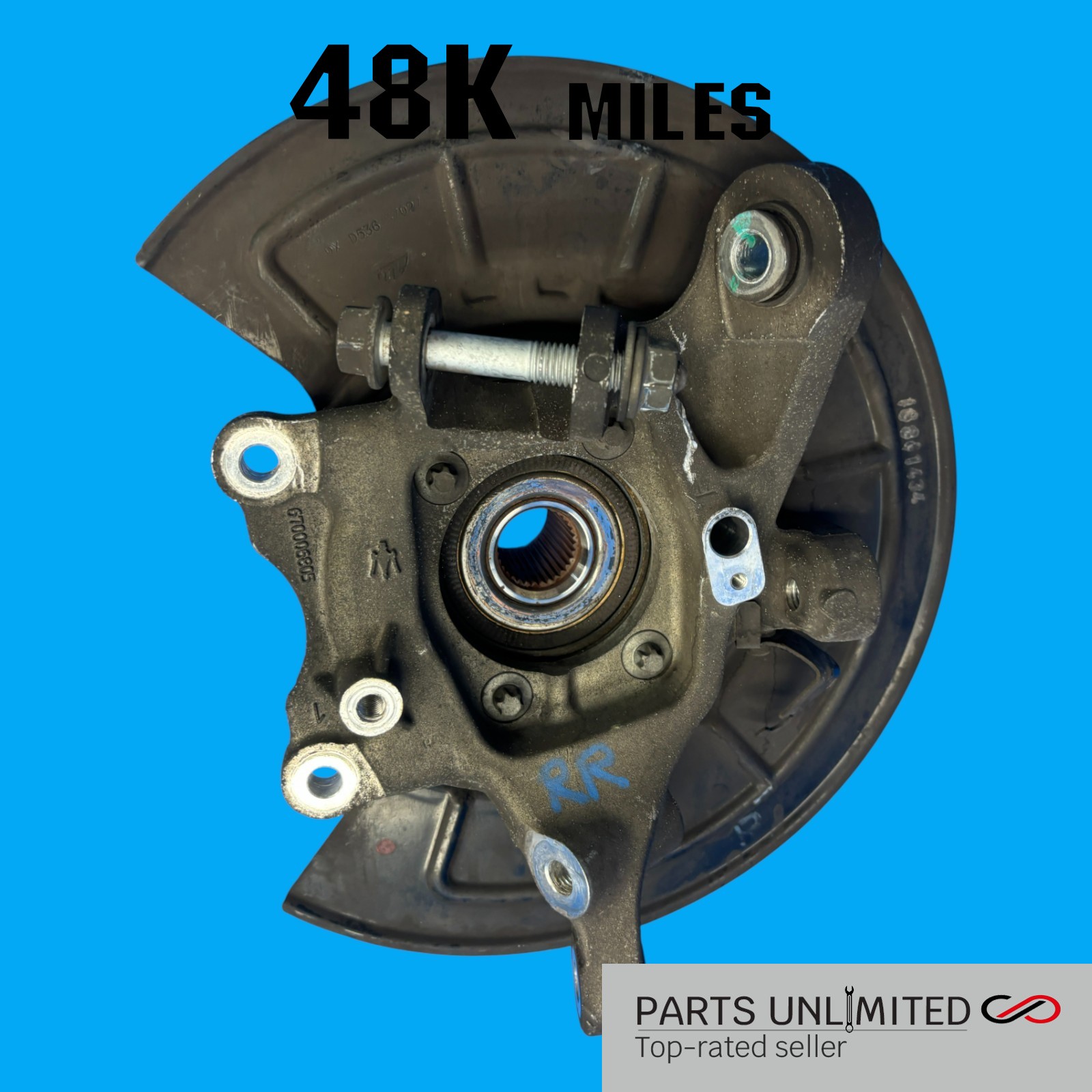 14-17 Maserati Ghibli M157 OEM REAR Right Pass. side brake knuckle spindle hub