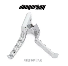 Pistol Grip Levers Polished Aluminum 08-13 Touring Models OEM Dangerboy thumbnail 1