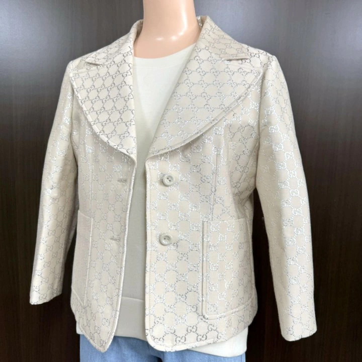 GUCCI Interlocking G Tailored Jacket 68% Wool Siz… - image 7
