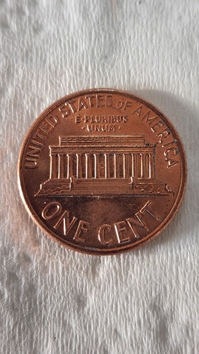 ERROR (DOUBLING ON LINCOLNS FACE) 1990-D LINCOLN MEMORIAL CENT/PENNY RED FANCY - Picture 5 of 7