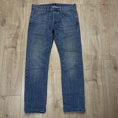 Edwin Japanese Selvedge Denim Jeans, ED-80 Slim Tapered, Blau, Herren W34 L32