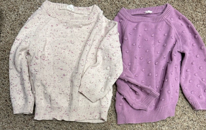 Jamie Kay Girls Sweaters Lot Of 2 EUC Size 6T