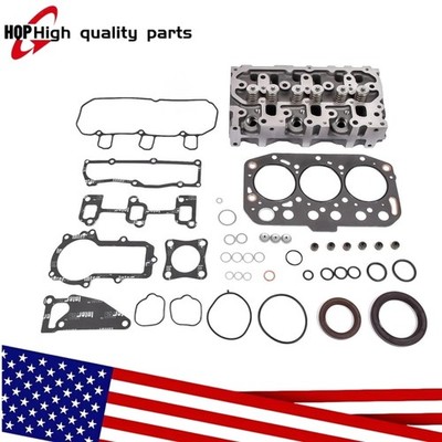 3TNM74 3TNM74F cylinder head assembly+1 Set Full Gasket Kit for Yanmar Engine US