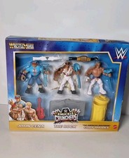 WWE Knuckle Cruncher Action Figure 3-Pack with 8 Accessories | New Sealed