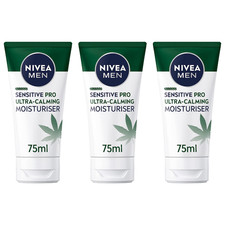 Image of Nivea Men Sensitive Pro Ultra-Calming Moisturiser Cream 75ml Face Care Vit E X3