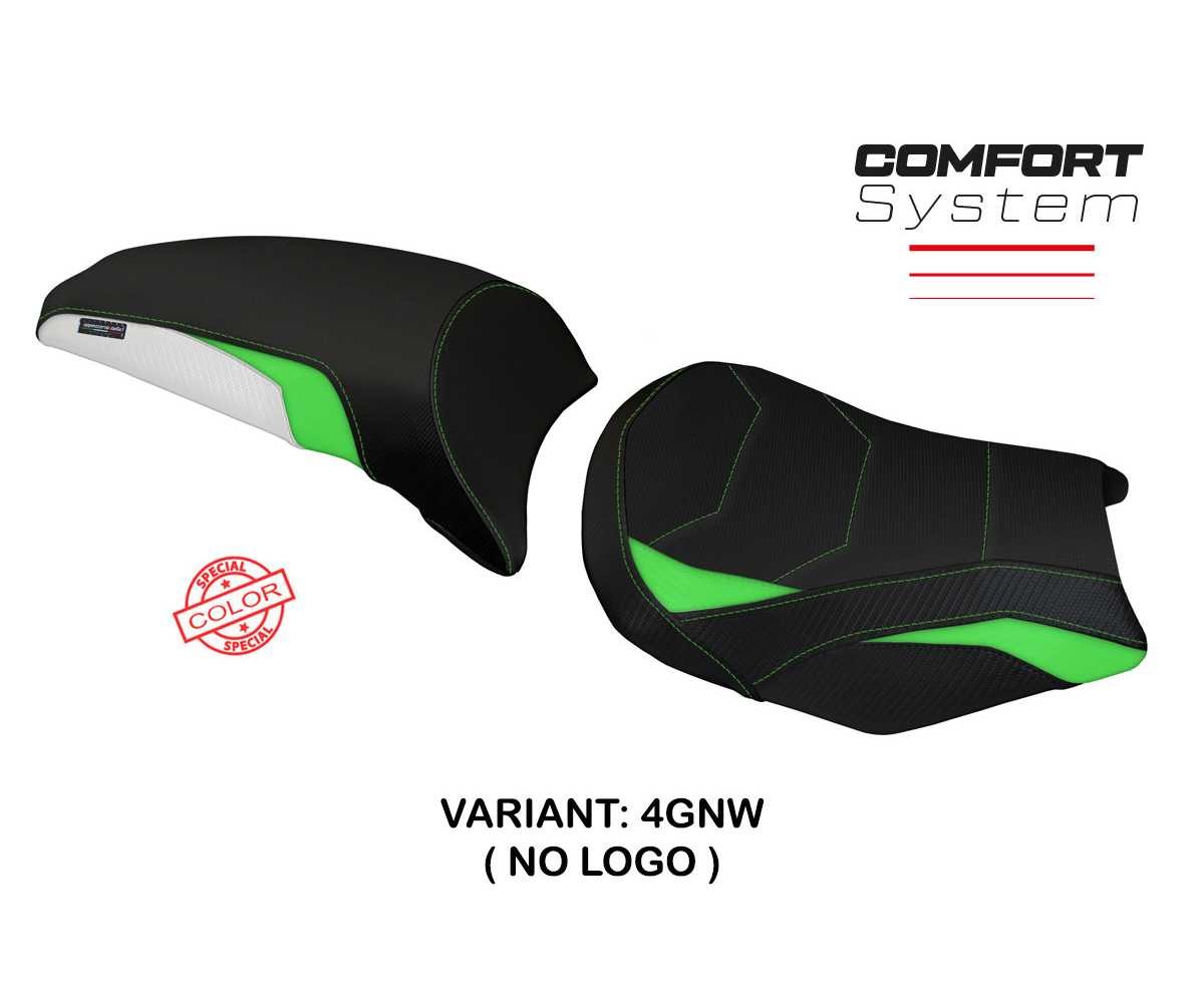 Seat cover Sihu Comfort Sys Green White GNW TPZ Kawasaki Ninja 650 2017 2026