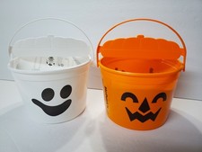 2 McDONALD'S 2022 Halloween Bucket Pails HAPPY MEAL Set Complete McPunk'n McBoo