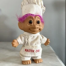 Vintage Russ Troll Master Chef Troll Doll, 5” Chef  Troll Vintage Trolls