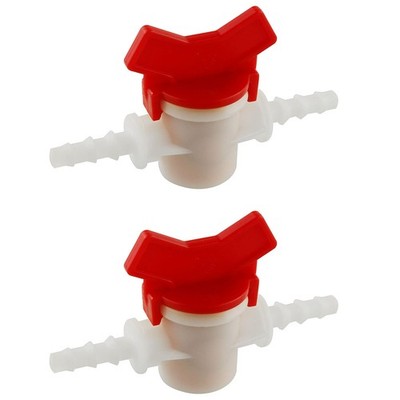 Barbed Ball Valve 4PCS 1/4-Inch ID in-Line Ball Valves Shut-Off Switch Hose B...