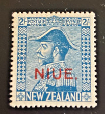 Album Treasures Niue Scott # 47  2sh  George V  Overprint  Mint Hinged