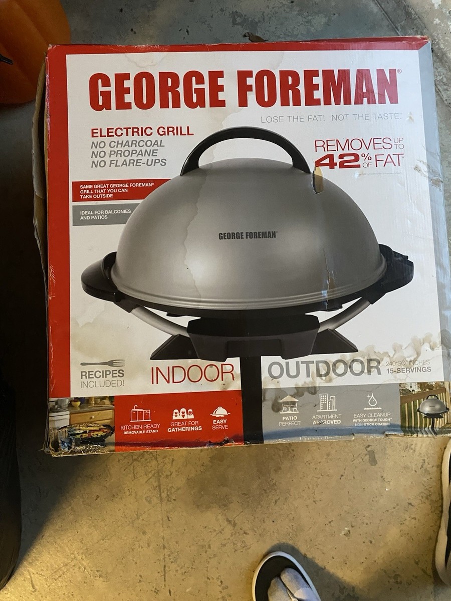 GEORGE FOREMAN グリル NEW George Foreman Double Knockout Grill GR44BWVT Dual Temp