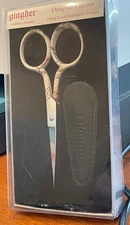 NIB Gingher Designer Series OLIVIA SCISSORS 4" w/ Box