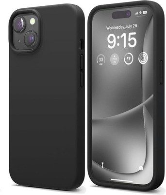Hülle für iPhone 13 14 17 17 Pro Max Stoßfest Cover Silikon Schwarz Case UK
