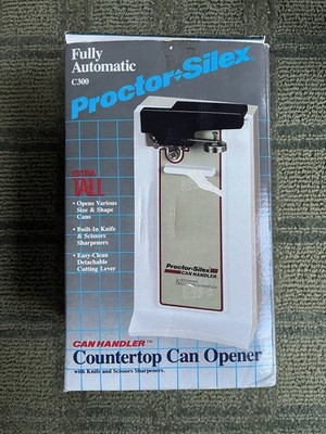NOS Vintage Proctor Silex C300 Extra Tall Electric Can Opener Knife Sharpener