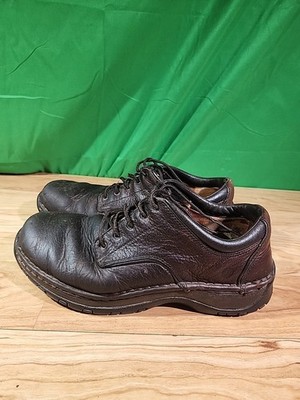 Red Wing Black Leather Oxford Plain Steel Toe Safety Work Men Shoe 9M
