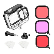 Waterproof Dive Housing for GoPro HERO 13 w/ Red Magenta Blue Filters-Protective