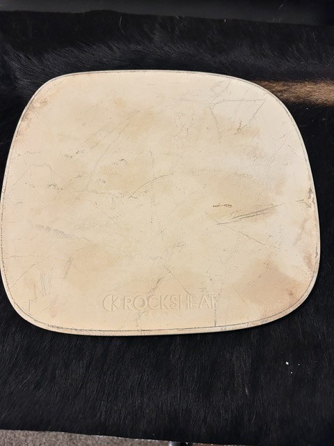 ROCKSHEAT  Ceramic Stoneware Flat Pizza Stone (similar To Pampered Chef)