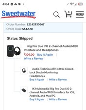 IK Multimedia iRig Pro Audio Midi Interface