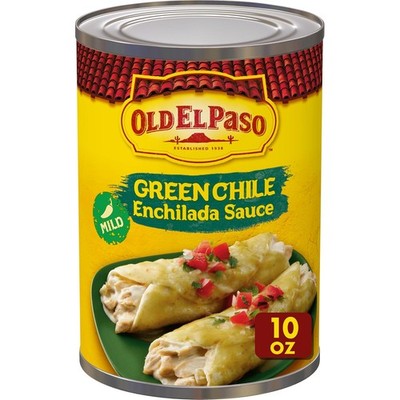 Old El Paso Mild Green Chile Enchilada Sauce 10 oz Canned Mexican Pepper Dip