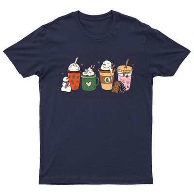 I Run On Coffee T-Shirt Unisex Geschenk Retro Saisonal Lustig Weihnachten...