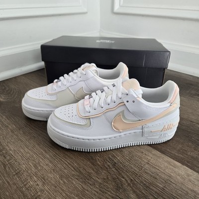 Nike Air Force 1 Shadow Low White Washed Coral Pink Women's Size 6.5 CI0919-121