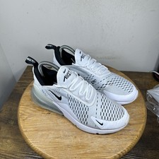 Nike Air Max 270 Shoes Womens Size 8.5 White Black AH6789-100 Running Sneakers