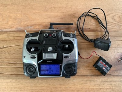 Graupner mx-12 HoTT RC Sender, Fernsteuerung mit OVP und 2 Akkus