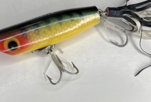 Vintage (Weedless) ARBOGAST “Sputterbuzz” Lure, Nice PerchPatt.Near Perfect Cond - Picture 5 of 7
