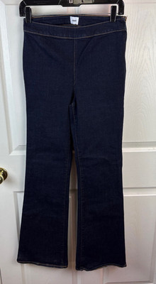 Women's Edwin Lark Bootcut Pull On Jeans Size Zip Size 28 Dark Wash