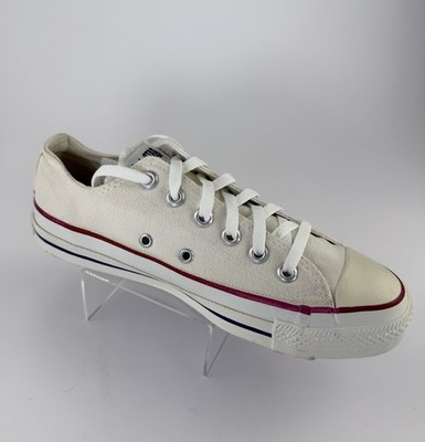 Vintage 90s Converse Chuck All Star Low USA Off White Rare Women 8.5 Collectors