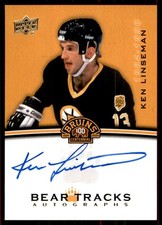 2023-24 UPPER DECK BRUINS CENTENNIAL BEAR TRACKS KEN LINSEMAN AUTO #BT-KL