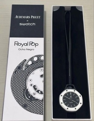 Swatch x Audemars Piguet Royal Pop ''Ocho Negro'' in hand with receipt