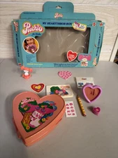 Vintage Poochie My Heartthrob Box stationery set Mattel 1982 80s W Box & Acces